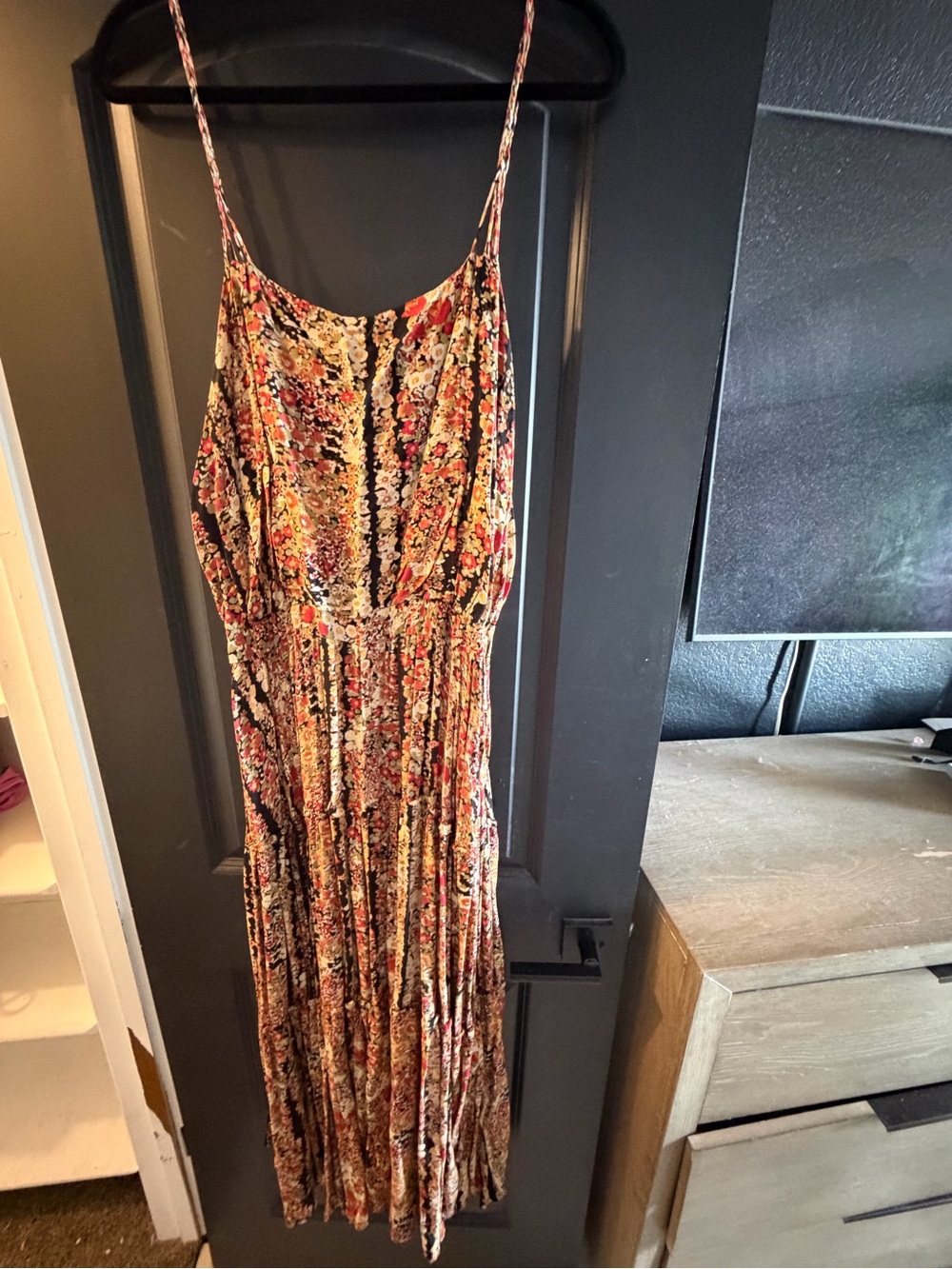 Free People Floral Spaghetti-Strap Maxi Dress - Multi-Color